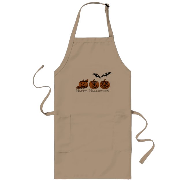 Halloween/Automne/citrouille Long tablier (Devant)