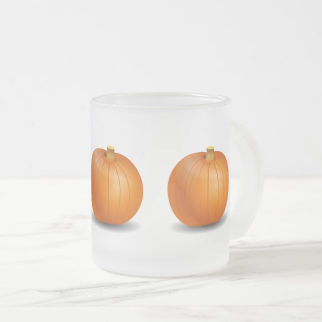 Halloween/Autumn Pumpkin Mattierte Tasse (VorderseiteRechts)