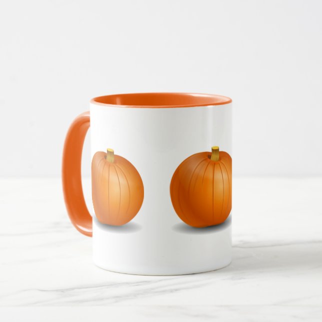 Halloween/Autumn Pumpkin Tasse (Vorderseite Links)