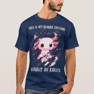 Halloween Axolotl Kostüm Niedlich Kawaii Exotic P T-Shirt