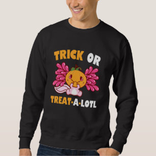 Halloween Axolotl Trick oder Behandeln Axolotl-Kos Sweatshirt
