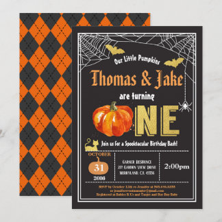 Halloween-Baby 1. Geburtstagsparty Einladung