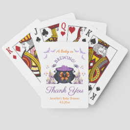  halloween baby brewing baby shower thank you cute spielkarten