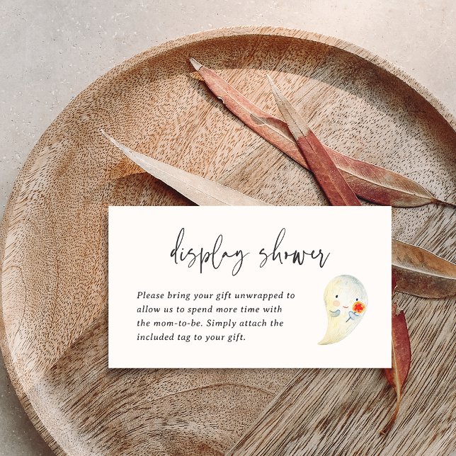 Halloween Baby Display Duschekarte Begleitkarte (Von Creator hochgeladen)