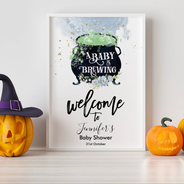 Halloween Baby Dusche Begrüßungszeichen Poster (Von Creator hochgeladen)