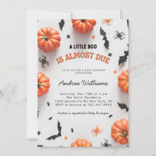 Halloween Baby Dusche eine kleine Boo-Einladung Einladung