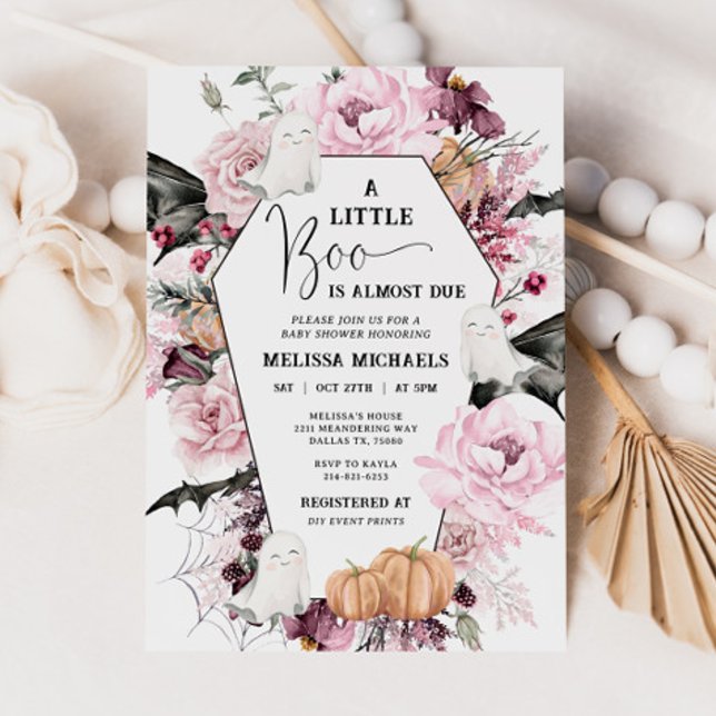 HALLOWEEN Baby-Dusche Einladung, ein kleines Boo Einladung (Von Creator hochgeladen)