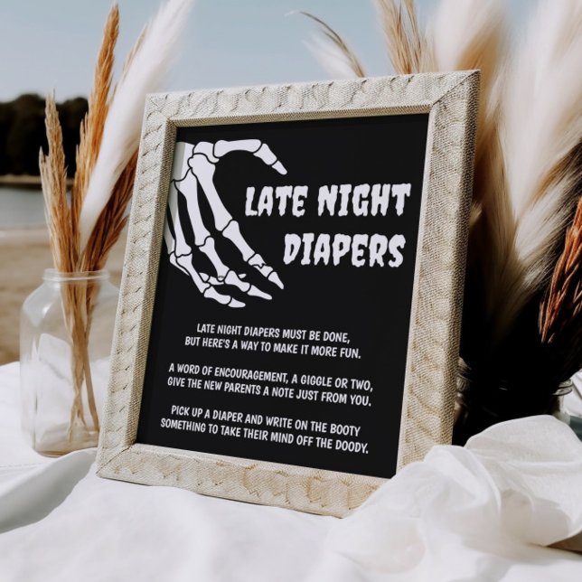 Halloween Baby Dusche Spate Night Diapers Spielzei Poster (Von Creator hochgeladen)