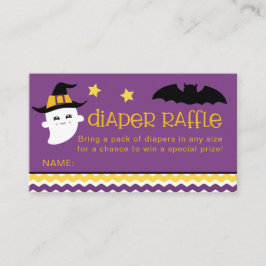 Halloween Baby Duwer Diaper Raffelkarten Visitenkarte