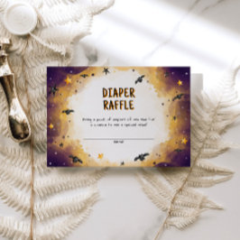 Halloween Baby Duwer Diaper Raffle Begleitkarte