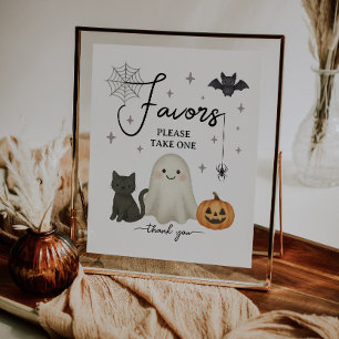 Halloween Baby Duwer Lieblingszeichen Poster