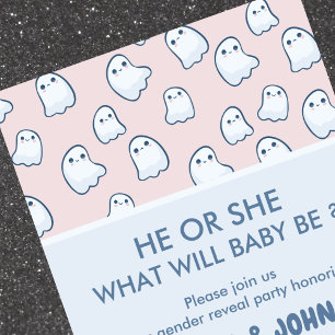 Halloween-Baby-Geschlecht verratene Einladung Süße