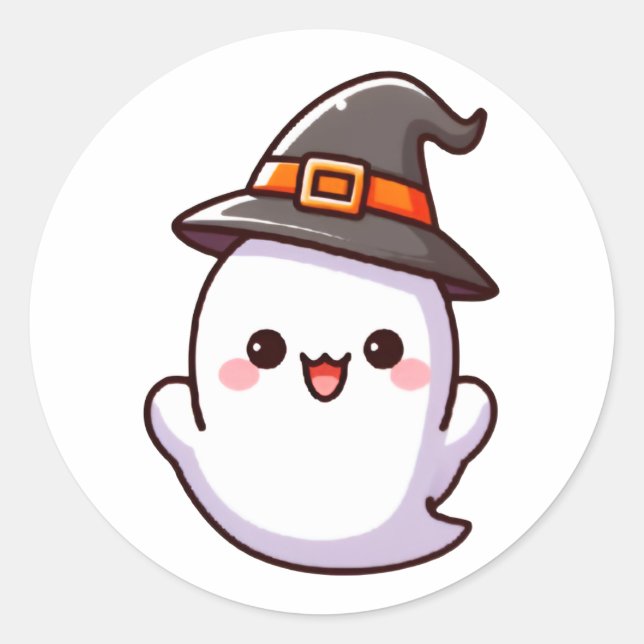 Halloween Baby Ghost Sticker (Vorderseite)