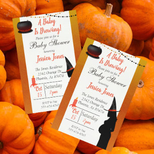 Halloween Baby ist die Brauerei mit der modernen B Einladung