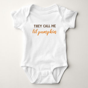Halloween Baby Kleidung, die sie mich Lil Pumpkin Baby Strampler