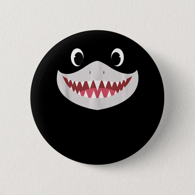 Halloween-Baby - Niedliche Haigeschenke Button (Vorderseite)