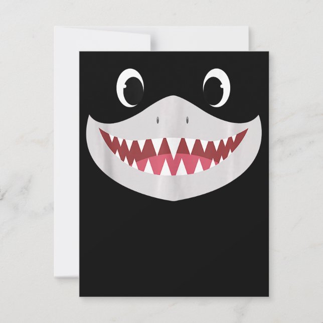 Halloween-Baby - Niedliche Haigeschenke Einladung (Vorderseite)