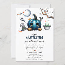 Halloween-Baby-Party | Blauer Kürbis