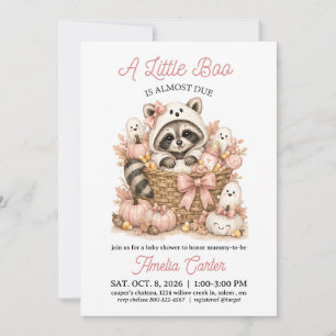 Halloween-Baby-Party Ein kleiner Boo steht bevor W Einladung