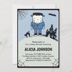 Halloween-Baby-Party-Einladung Oktober Niedlich Einladung