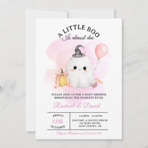 Halloween-Baby-Party-Einladung   Süßer kleiner Boo Einladung