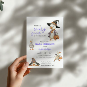 Halloween-Baby-Party Gans lustige Einladung