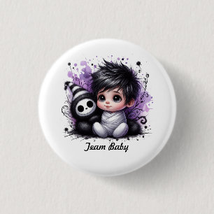 Halloween-Baby-Party – Lila Gothic Baby Button