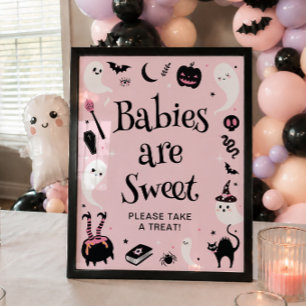 Halloween-Baby-Party Mädchen Babys sind süß Gesche Poster