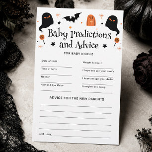 Halloween-Baby-Party-Vorhersagen Beratungskarten S