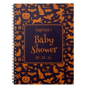 Halloween Baby Shooting Gift List Notebook Notizblock