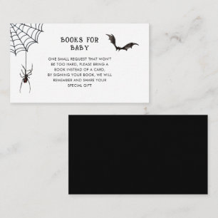 Halloween Baby Showbuchanfrage Begleitkarte
