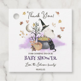Halloween Baby Shower Baby wird brauen Geschenkanhänger