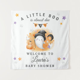Halloween Baby Shower Begrüßungsschild Orange Wandteppich