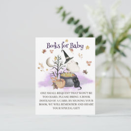 Halloween Baby Shower Books für Babykarte. Begleitkarte