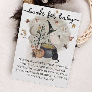 Halloween Baby Shower Books für Babykarte. Begleitkarte