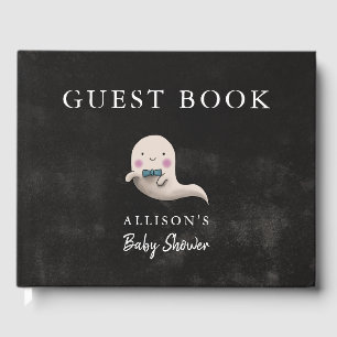 Halloween Baby Shower Boy Ghost Gästebuch