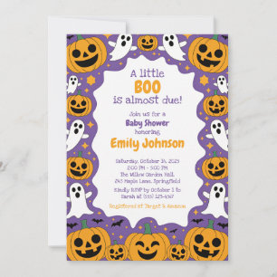 Halloween Baby Shower Einladung Template