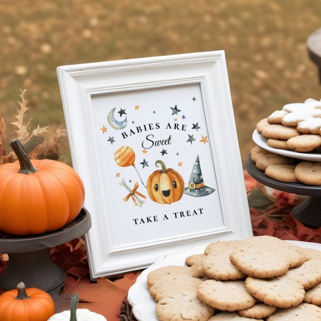 Halloween Baby Shower Fevor Sign Little Boo Poster (Von Creator hochgeladen)