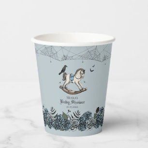 Halloween Baby Shower French Blue Rocking Horse Pappbecher