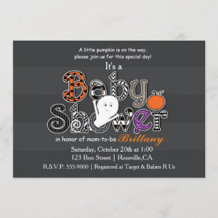 Halloween BABY SHOWER Moderne Chic Einladung
