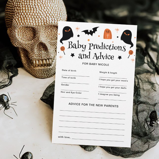 Halloween Baby Shower Predictions Advice Game (Von Creator hochgeladen)