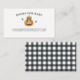 Halloween Baby Shower Pumpkin Books for Baby Begleitkarte