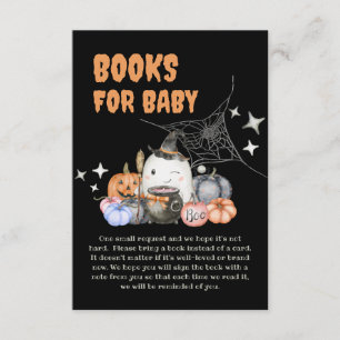 Halloween Baby Shower Pumpkin Books for Baby Gift Begleitkarte