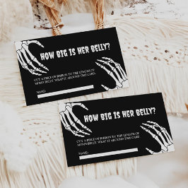 Halloween Baby shower Quelle taille a sa carte du 