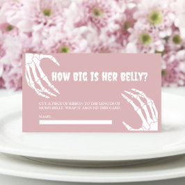 Halloween Baby shower Quelle taille a sa carte du 