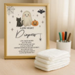 Halloween Baby Shower Spate Night Diapers Budget Flyer<br><div class="desc">Für ein Halloween-Baby-Duschbad ist die Auswahl unserer Boho-Booartikel eine fantastische Möglichkeit, um einen spielerischen und festlichen Geist zu bringen. Das charmante, handgemalte Halloween-Element der Aquarellmalerei spiegelt den Spaß und die Schönheit einer festlichen, spukhaften Babydusche perfekt wider und schafft so eine einladende Atmosphäre für Ihre Gäste. Diese Designs vereinfachen die Party-Planung,...</div>