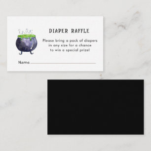 Halloween-Baby-Shower-Windel-Raffle Begleitkarte