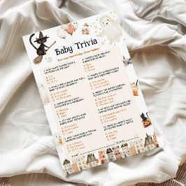 Halloween Baby Trivia Baby Showspiel
