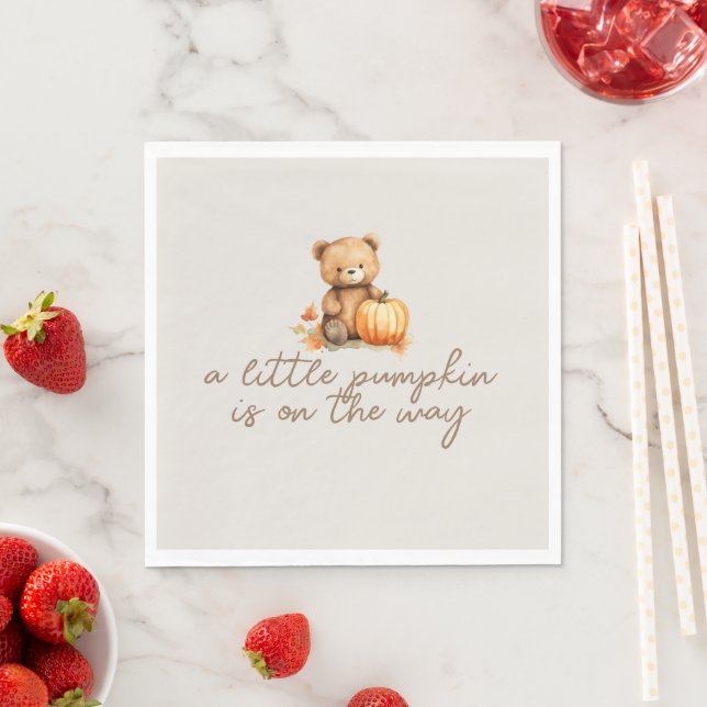 Halloween-Babyduschdekorationen: Paper Napkins Serviette (Beispiel)