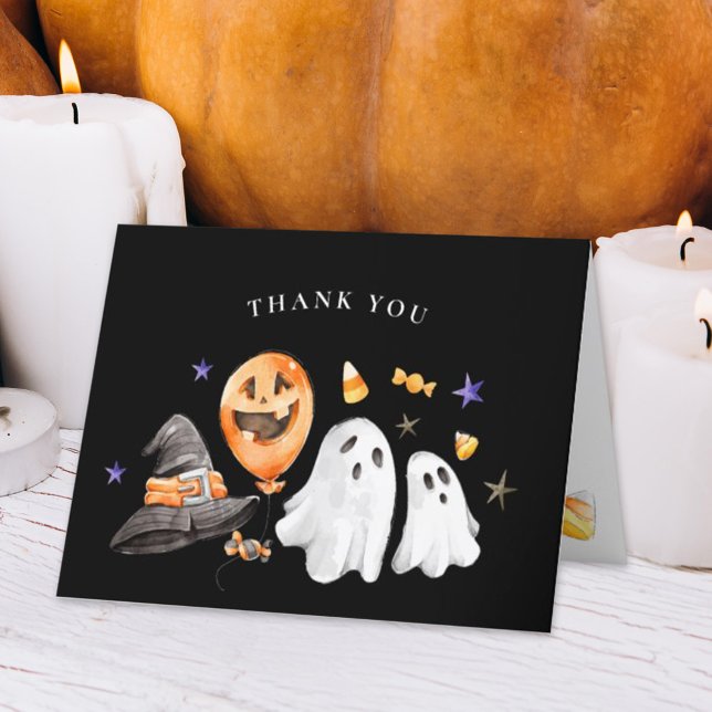Halloween Babydusche Danke der Karte Black (The 'Little Boo' Thank You Card is not merely a card; it is an expression of warmth and of gratitude)
